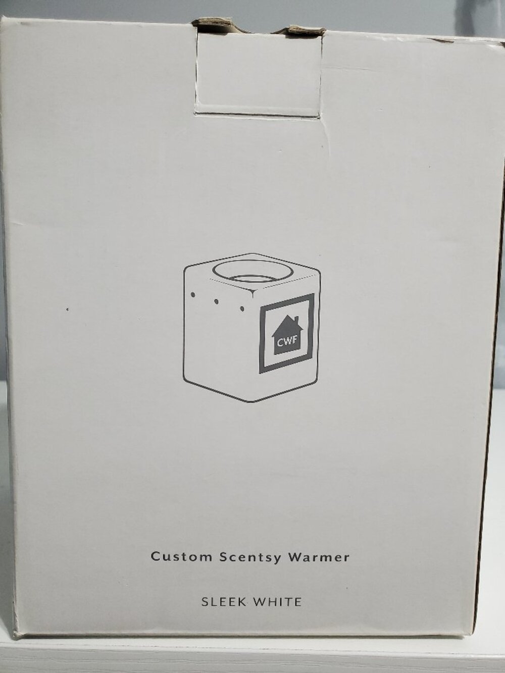 Scentsy Gallery Custom Wax Warmer Sleek White Customizable Full Size Window